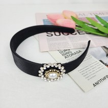 임팩트 진주앤큐빅 모티브 헤어밴드