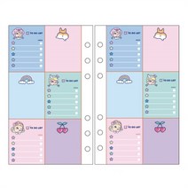 밀크조이 6공 다이어리 속지 50매 리필 a6 내지 다꾸, 6공속지_12.클립