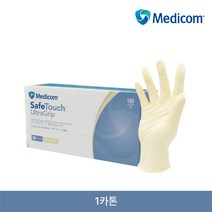메디컴글러브 라텍스 장갑 요리용 먹방용 의료용 보건용 주방용 장갑 100매 x 2박스(무료배송)+국내생산 치과전용칫솔, L