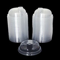 CH1731417 빨대없이 사용하는 커피 테이크아웃컵용 뚜껑 50P 돔형 에코리드, 단일