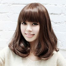 UL+단발c컬펌가발 단발머리가발 숏가발 단발가발 중단발_S/N:A7+670A1E ; 자연스러운통가발 단발통가발 앞머리없는중단발 컷트가발 숏컷반가발 웨이브가발 웨이, UL 1, UL 다크브라운