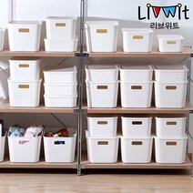 리브위트 펜트리 수납함 팬트리 정리함 옷정리 수납 박스, 소형(뚜껑O)