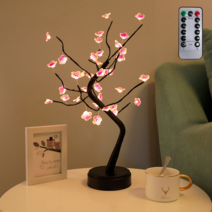 라다미노 LED 트리 무드등 + 리모컨, 벚꽃