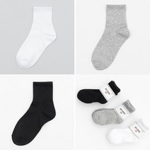 BYC 베이직 여자 남자 발목 뒤틀림 방지 중목 양말 (10족)