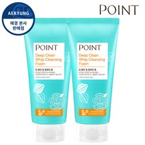 [포인트(화장품)] 애경 포인트 딥클린 휩 클렌징 폼 175g X 2개, 상세 설명 참조, 옵션선택, 옵션선택