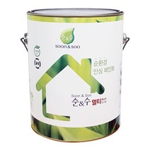 노루페인트 친환경 수성페인트 순앤수 멀티 3.8L 계란광, 코코넛밀크