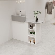 소형 계산대 간이 책상 캐셔 미니카운터 인포메이션 안내데스크 테이블, L