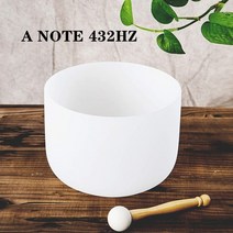 해외 명품 프리미엄 싱잉볼 불교 용품 명상 종 서리로 덥은 석영 크리스탈 노래 그릇, 432hz