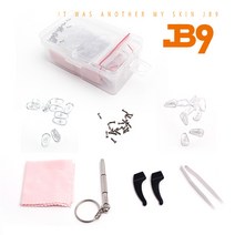 JB9 수리교체키트 정리함 안경코패드세트 집게 나사 풀구성 안경테 선글라스