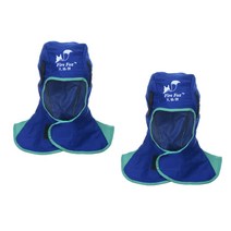 GHSHOP 2P 방염제 안전 헬멧 용접 목 머리 보호 후드 - 파랑, 블루, 설명