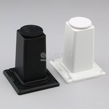 PVC사각가구다리(분리형)(백색/흑색)(가구부속/쇼파다리/가구철물/가구발/서랍장다리/상다리), 백색