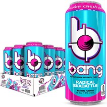 뱅 스케더틀 에너지드링크 무설탕 12팩 BANG Radical Skadattle Energy Drink