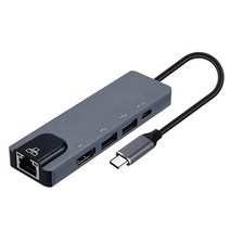 FW838 맥북/에어/프로/서피스/고/기가비트 이더넷 랜 컨버터/USB3.0멀티 허브/TV 연결 미러링/삼성 덱스/PD