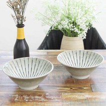 일본 1인 덮밥 그릇 예쁜 삼각 면기 세트 2p 콩쿡수 집들이선물 라면그릇 삼각면기 가게