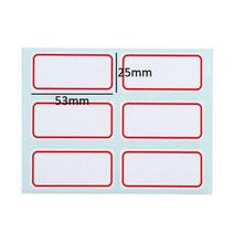 고주파실링기 12 개포장 빈 스티커 라벨 화이트 리필 병 스프레이 여행, [02] 12sheet 25X53mm