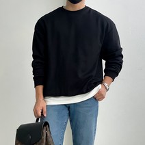 편안한 데일리 오버핏 맨투맨