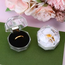 투명 아크릴 팔각 반지케이스 돌반지상자 보석상자 주얼리상자 돌반지케이스 반지상자 투명, 쿠팡 블랙(a), 쿠팡 본상품선택
