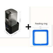 물고기디스펜더 야마토새우 공급기 용품 베타침대, Wifi Black and Ring_13.5x6x6.5