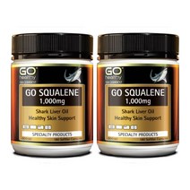 GO healthy NEW ZEALAND SQUALENE 고헬씨 뉴질랜드 스쿠알렌 상어 간유 1 000mg 180캡슐 2팩