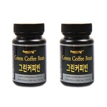힐링 그린커피빈 60정x2통 그린커피빈타블렛, 2통, 36g