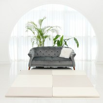 베어파파 폴더매트 1+1 유아 층간소음 어린이 놀이 아기 아이방 거실 키즈 바닥 복도 매트, 베어 로즈 1+1 사이즈 M