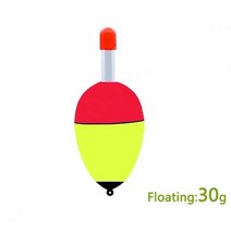 5 개몫 3g-100g 발광 거품 낚시 플로트 부력 eva 소프트 보야 낚시 플로트 야간 낚시 라이트 스틱 찌 태클, 플로팅-30g