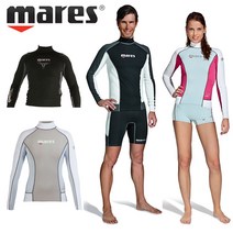 마레스 수트 스노쿨링 래쉬가드 긴팔 남성용 여성용, 핑크그레이(여성용), XS