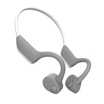 캔디 골전도 방수 방진 BE-02 블루투스이어폰, 화이트 그레이