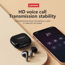 Lenovo-LP40 블루투스 이어폰 무선 헤드셋 소음 감소 헤드폰 HiFi 스테레오 게임용 스포츠, Blue