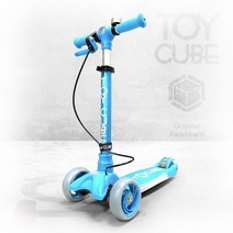 유아 세발킥보드 티큐브 블루 1P 접이식 LED 씽씽이 _ 280399EA, 본상품선택