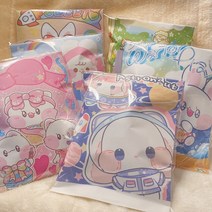 다꾸 도무송 스티커 세트 윰자 랜덤박스 여자아이 선물 조카선물, 3번세트