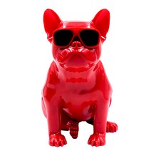CHINA 불독 블루투스 s5 자르 스피커 프렌치불독 강아지스피커, 루비 레드, 소형(횡격막 없음)
