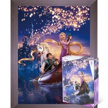 퍼즐피플 라푼젤 직소퍼즐, 라푼젤 꿈의여정 800피스 액자포함(우드월넛), 800p