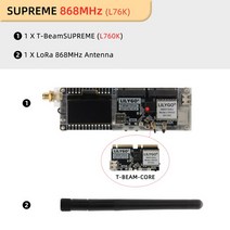 안동 LILYGO® SoftRF TBeamSUPREME ESP32S3 LoRa 개발 보드 SX1262 868/915MHz GPS Ublox L76K WiFi 블루, 04 SUPREME L76K 868MHz