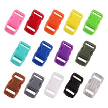 팔찌 만들기 플라스틱 버클 14color 가죽 인식 목걸이 DIY 매듭공예, 카키
