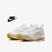나이키 에어 맥스 97 M. 프랭크 루디 화이트 옐로우 맨즈 스니커즈 남성 NIKE 신발 편안한 데일리 빅사이즈 운동화