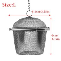 양념통 소스통 다이소꿀통 흐르지않는소스통 내구성 스테인레스 메쉬 필터 재사용 허브 볼 차 향신료 여과기 주전자 인퓨저 주방 가제트 실버, 01 L