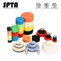 SPTA 29/33 Pcs/Set 미니 버핑 왁싱 스폰지 백업 플레이트 양모 휠 연마 패드 자동차 폴리 셔 드릴 어댑터, 02 33PCS SET_03 58 11 Thread