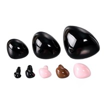 [대량구매]민자삼각코(인형코)(100개), 10mm 브라운 100개