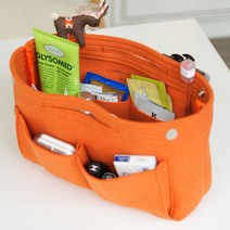 다용도 에코백 가방 안 정리 24 백인백 펠트브라운