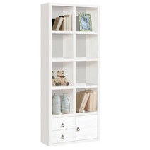 신가구갤러리 3자 5단 서랍형 책장, 화이트