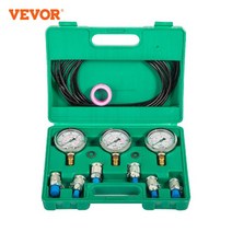 VEVOR 0 60Mpa 유압 게이지 테스트 키트 휴대용 케이스 포함 굴삭기용 디지털 압력계 측정 기기, 02=6testcouplings