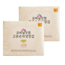 오비닐닷컴 고운손 위생장갑 200매입, 6개