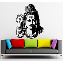 불교용품 기독교 교회 굿즈 Wall Sticker Mural paper art poster God Shiva India Hindu Religion Buddha, 09 lime tree_02 72x75cm