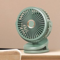 이동식에어컨 수냉식 에어컨 작은방 실외기없는 미니 10000mAh 충전식 클리핑 팬 360 ° 회전 4 속도 바람, 02 green