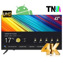 TNM 구글안드로이드 43인치TV UHD LED 스마트 TV TNM-4300S 넷플릭스 유튜브 구글스토어 디즈니플러스, 108cm(43인치), 벽걸이형, 방문설치