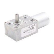 저속모터 자동 잠금 브러시 Dc 모터 12V 감속기 3-210Rpm 370 강력한 전기 고 토크 6V 웜기어, 06 23 RPM_02 12V