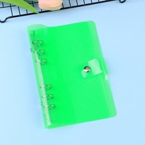 노트 만년다이어리 A7/A6/A5 로즈 골든 퍼플 블루 윤기 나는 블링 바인더 커버 일기 일정 플래너 종이 학교 문구, [01] A7, [08] glitter green
