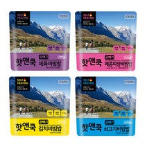 이지밥 [대용량] 핫앤쿡 곱빼기 비빔밥 4종세트 발열도시락 전투식량 비화식 등산음식, 1개