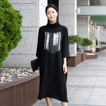 엄마옷 모슬린 매쉬 터틀 원피스 OP209012마담 미시옷 50대 중년여성의류 60대 엄마옷 빅사이즈 할머니옷 여성옷